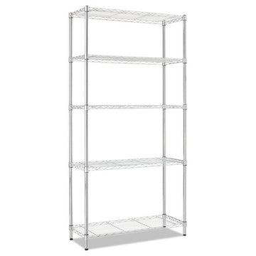 Alera® Residential Wire Shelving, Three-shelf, 36w X 14d X 36h, Silver freeshipping - TVN Wholesale
